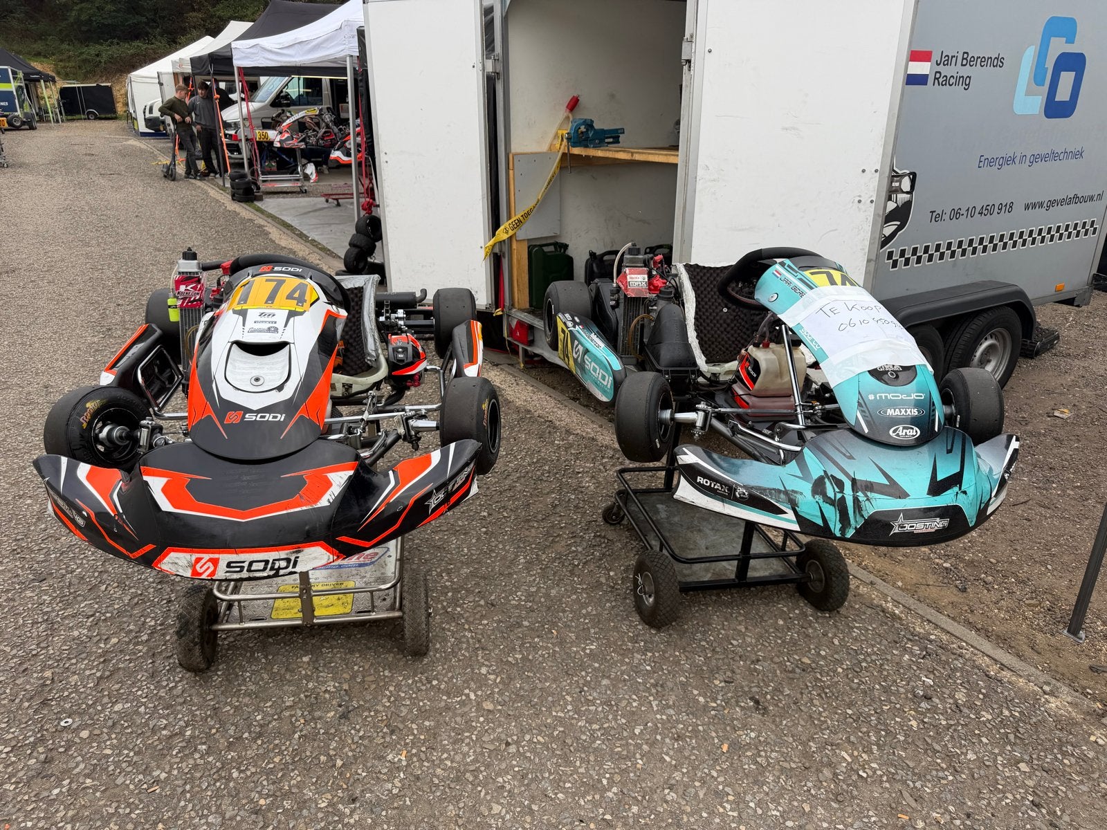 2 stuks Sodi sigma mini Kart - Klaar voor de Race, Ophalen of Verzenden, Gebruikt, Kart