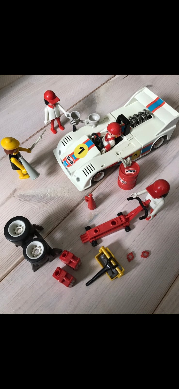 Playmobil race set 3520, Gebruikt, Losse onderdelen, Voertuig, Ophalen of Verzenden