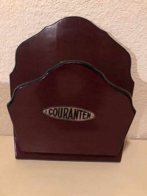 antieke couranten (kranten) houder uit de jaren 1920, Antiek en Kunst, Ophalen
