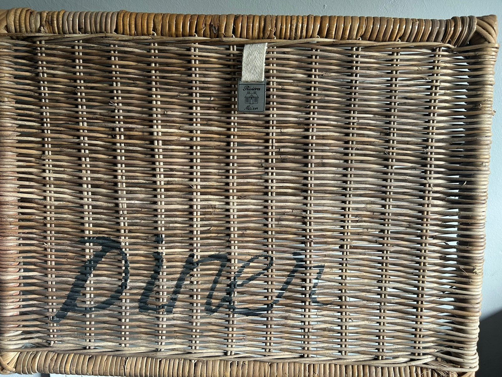 Riviera maison diner rattan placemat 1x, Huis en Inrichting, Ophalen of Verzenden, Zo goed als nieuw, Rechthoekig, Overige materialen