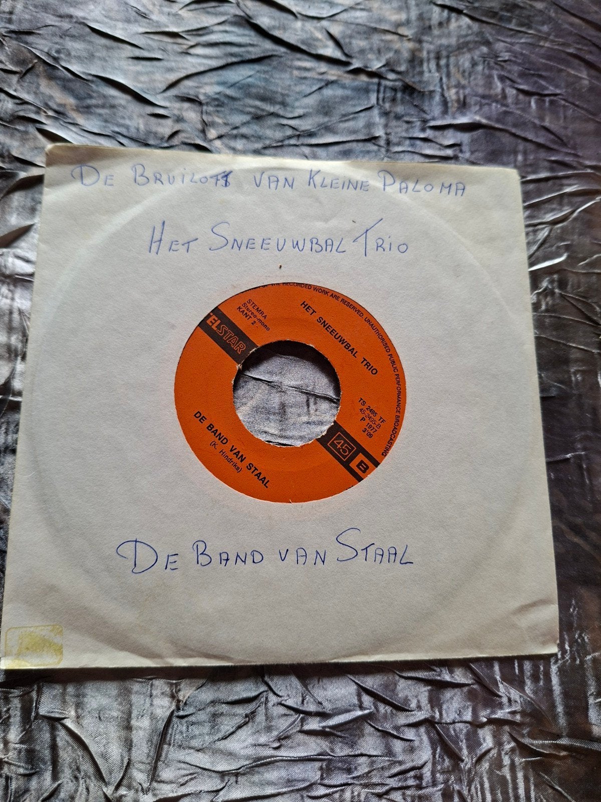 Het Sneeuwbal Trio - De Bruiloft Van Kleine Paloma 7 inch, Gebruikt, Originele persing, 7 inch, Ophalen of Verzenden