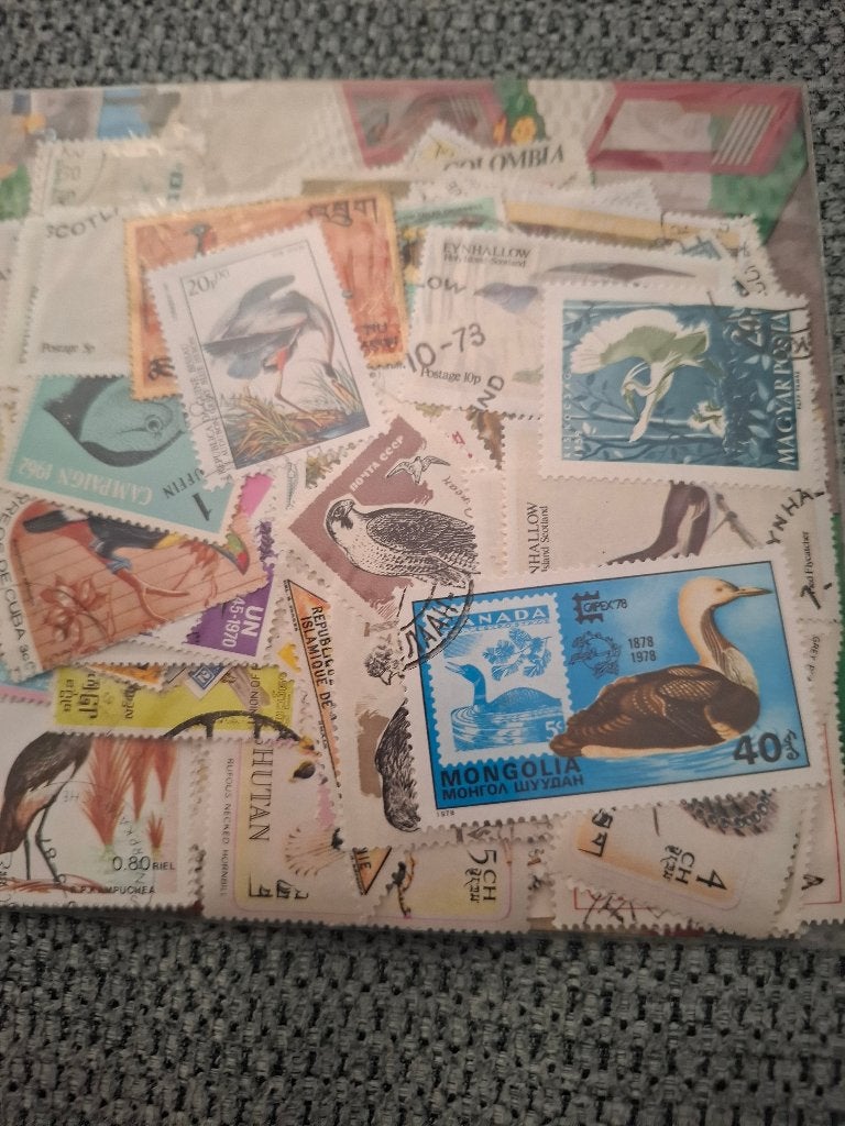 200 verschillende postzegels vogels, Verzenden, Gestempeld, Dier of Natuur