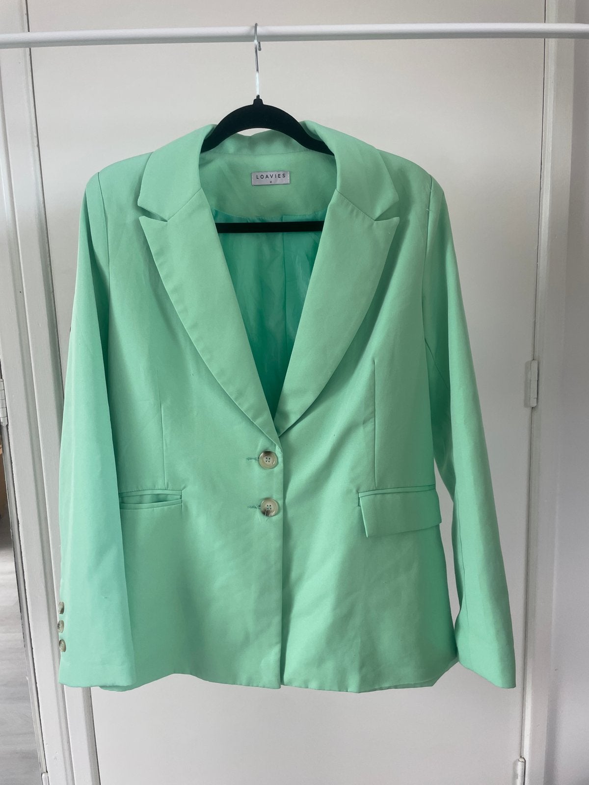 Loavies mintgroene blazer maat M, Maat 38/40 (M), Ophalen of Verzenden, Jasje, Gedragen
