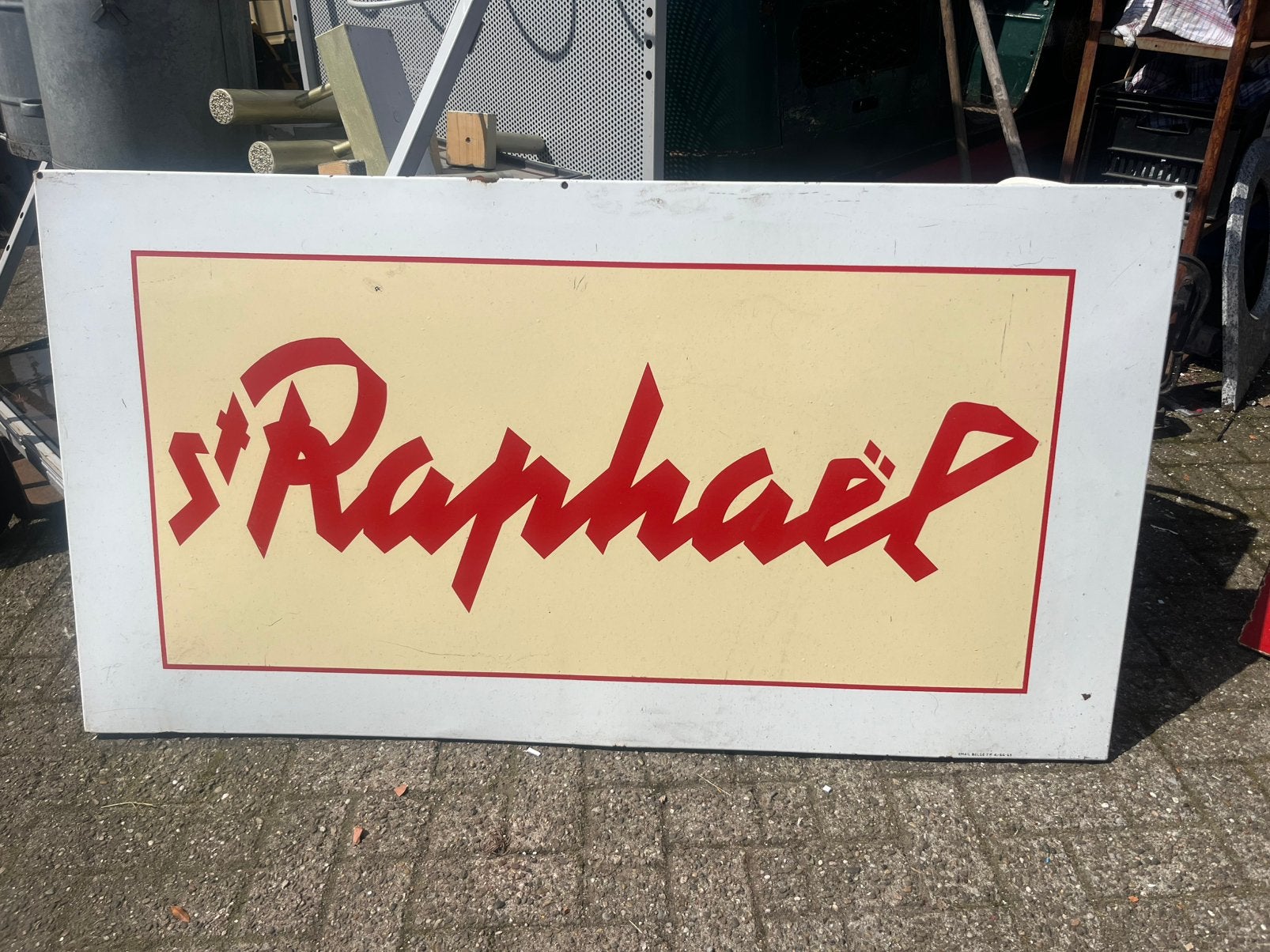 St. Raphaël emaille reclamebord XXL, Ophalen, Reclamebord, Zo goed als nieuw, X