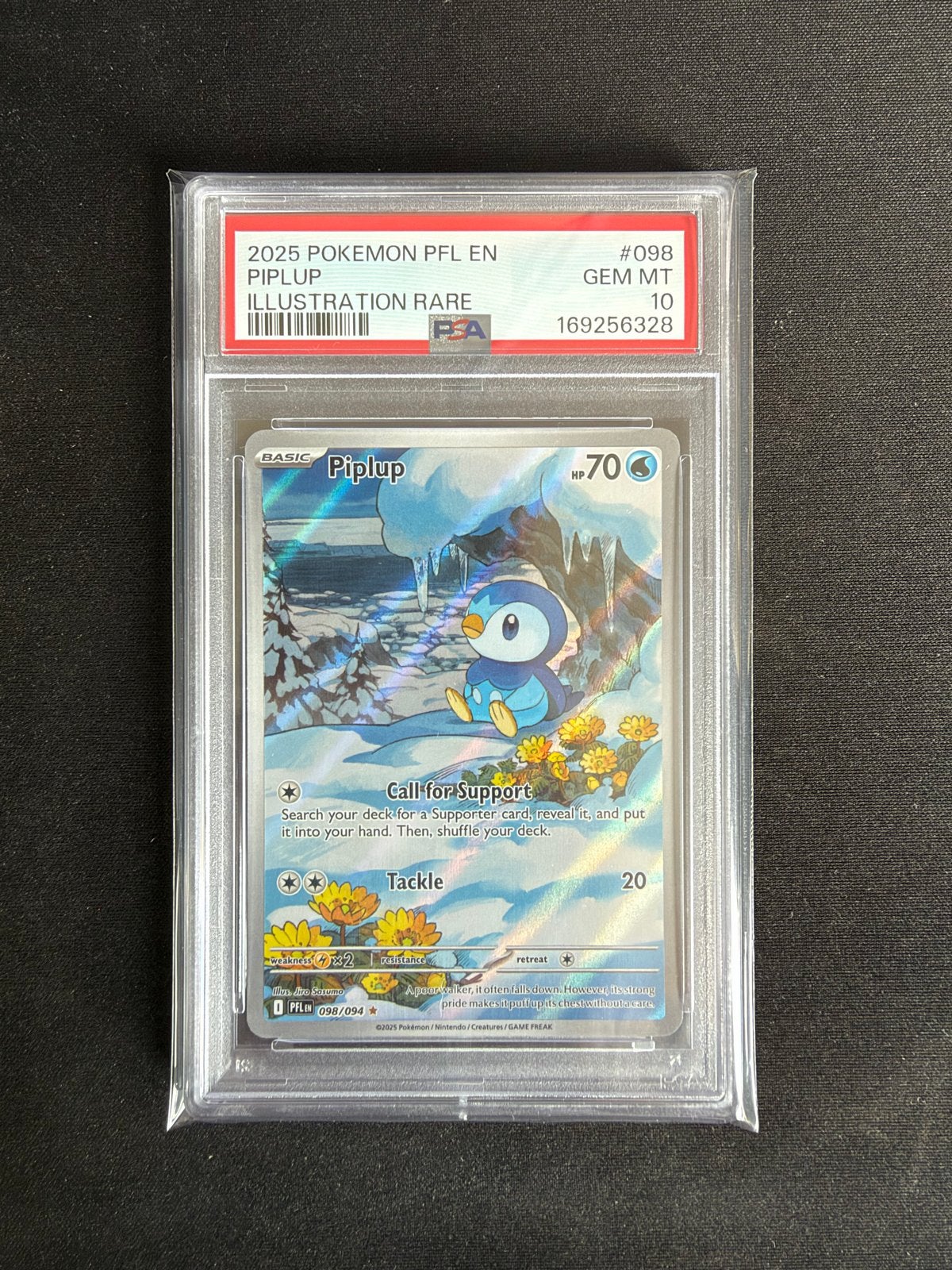 Piplup Illustration Rare #098 - PSA 10 GEM MINT, Ophalen, Nieuw