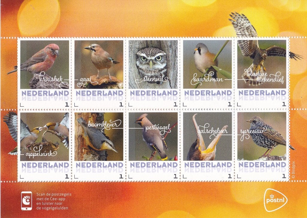 Persoonlijke postzegels-Nederlandse vogels–Herfstvogels-MNH, Verzenden, Na 1940, Postfris