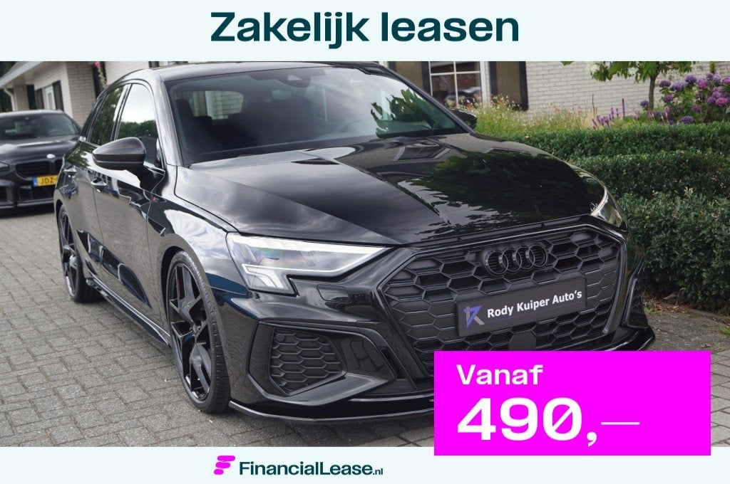 Audi A3 Sportback 45 TFSIe (245pk) 3X S-line S3 Look/Carbon/, Automaat, Dealer onderhouden, Gebruikt, Zwart