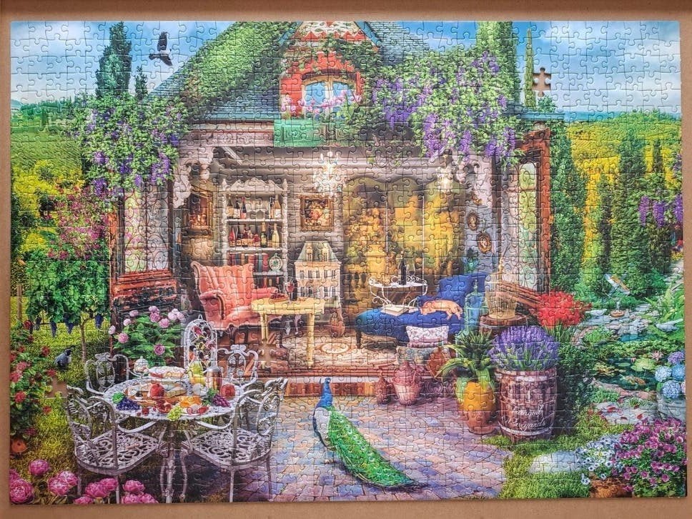 Gratis puzzel 1000 stukjes (mist 3 stukjes), Ophalen, 500 t/m 1500 stukjes, Gebruikt, Legpuzzel