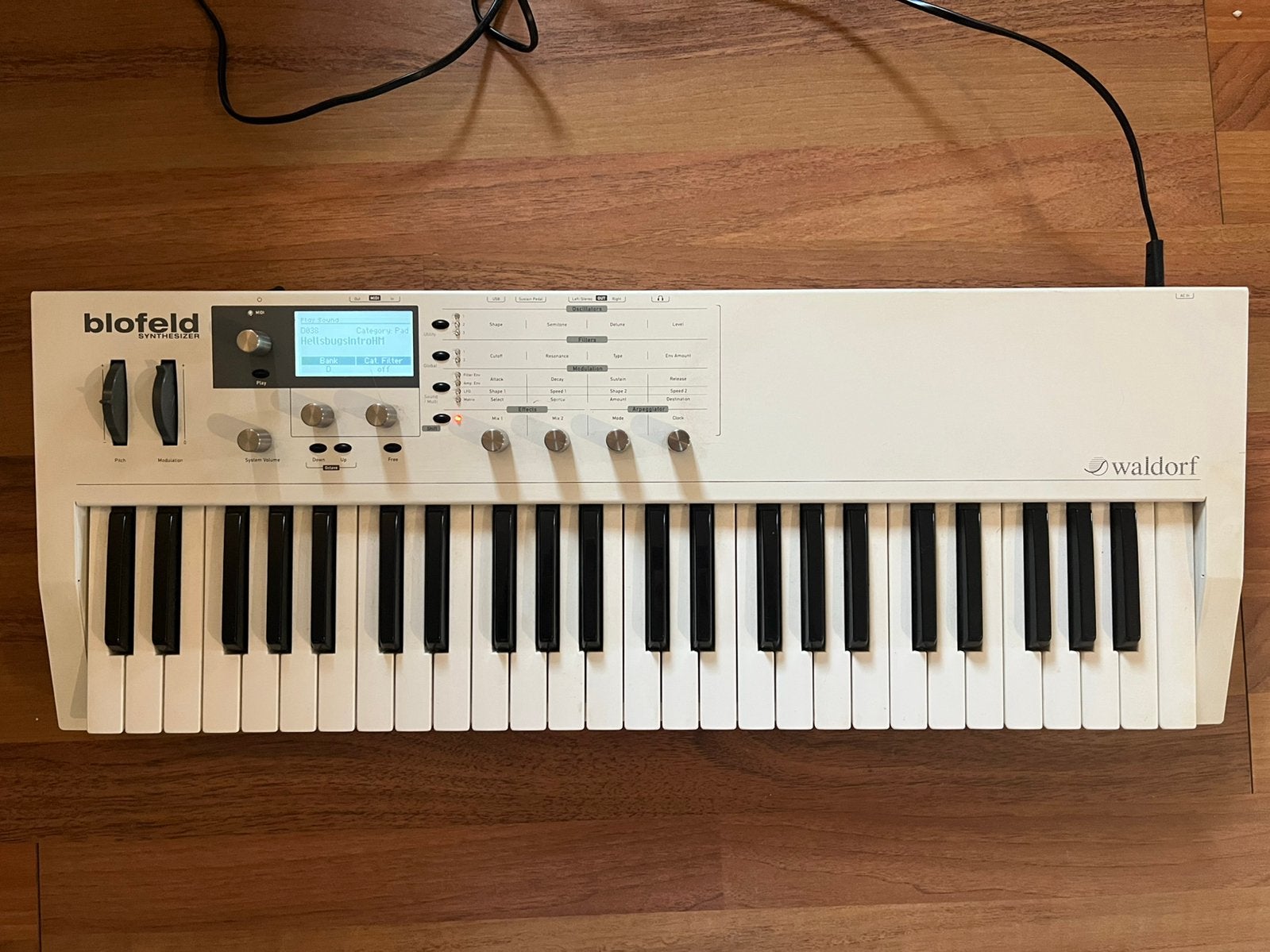 Waldorf Blofeld keyboard, Ophalen, Gebruikt