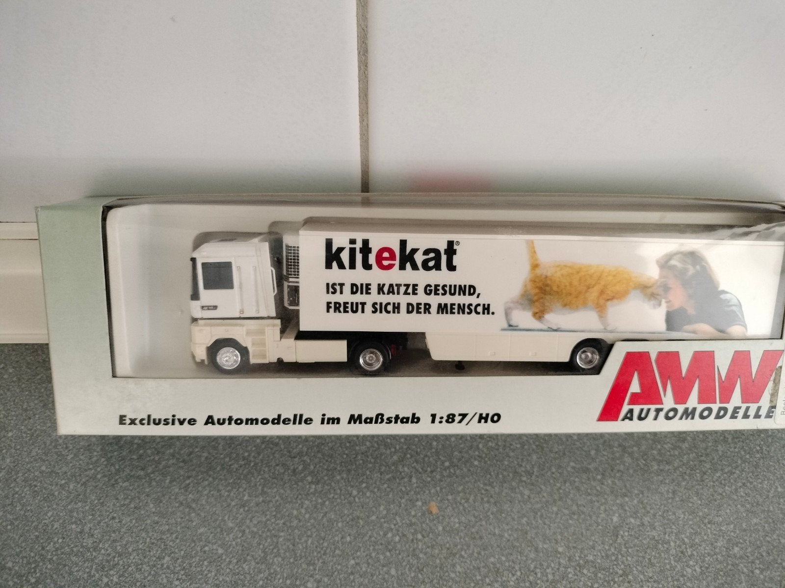 AWM Kitekat Vrachtwagen 1:87/HO - Nieuw in doos, Ophalen of Verzenden, Nieuw, Bus of Vrachtwagen, AWM