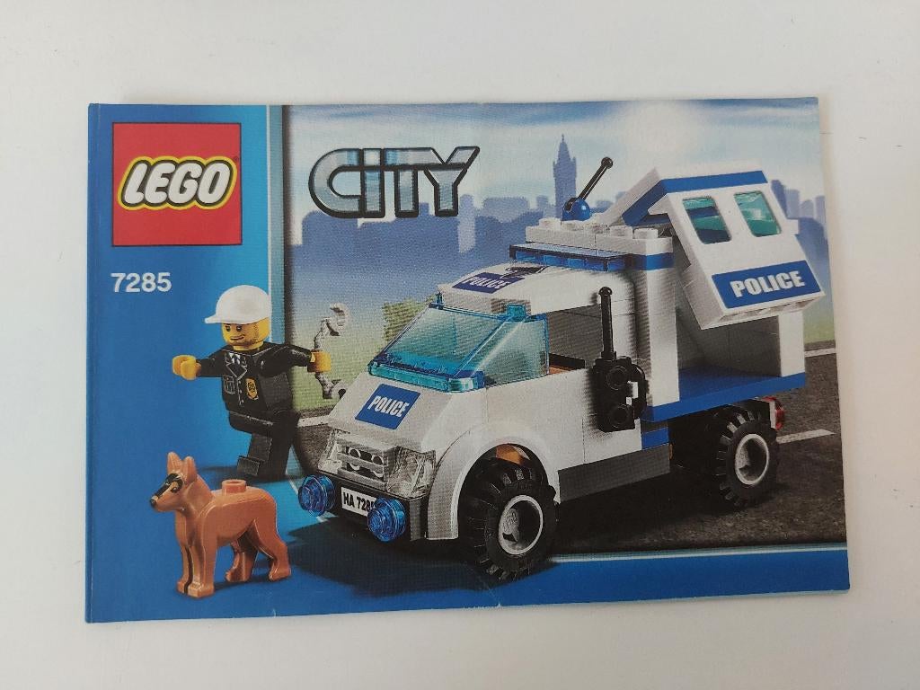 Lego City 7285 Police Dog Unit / Politiehond eenheid, Compleet, City, Gebruikte blokjes met nopjes, Lego