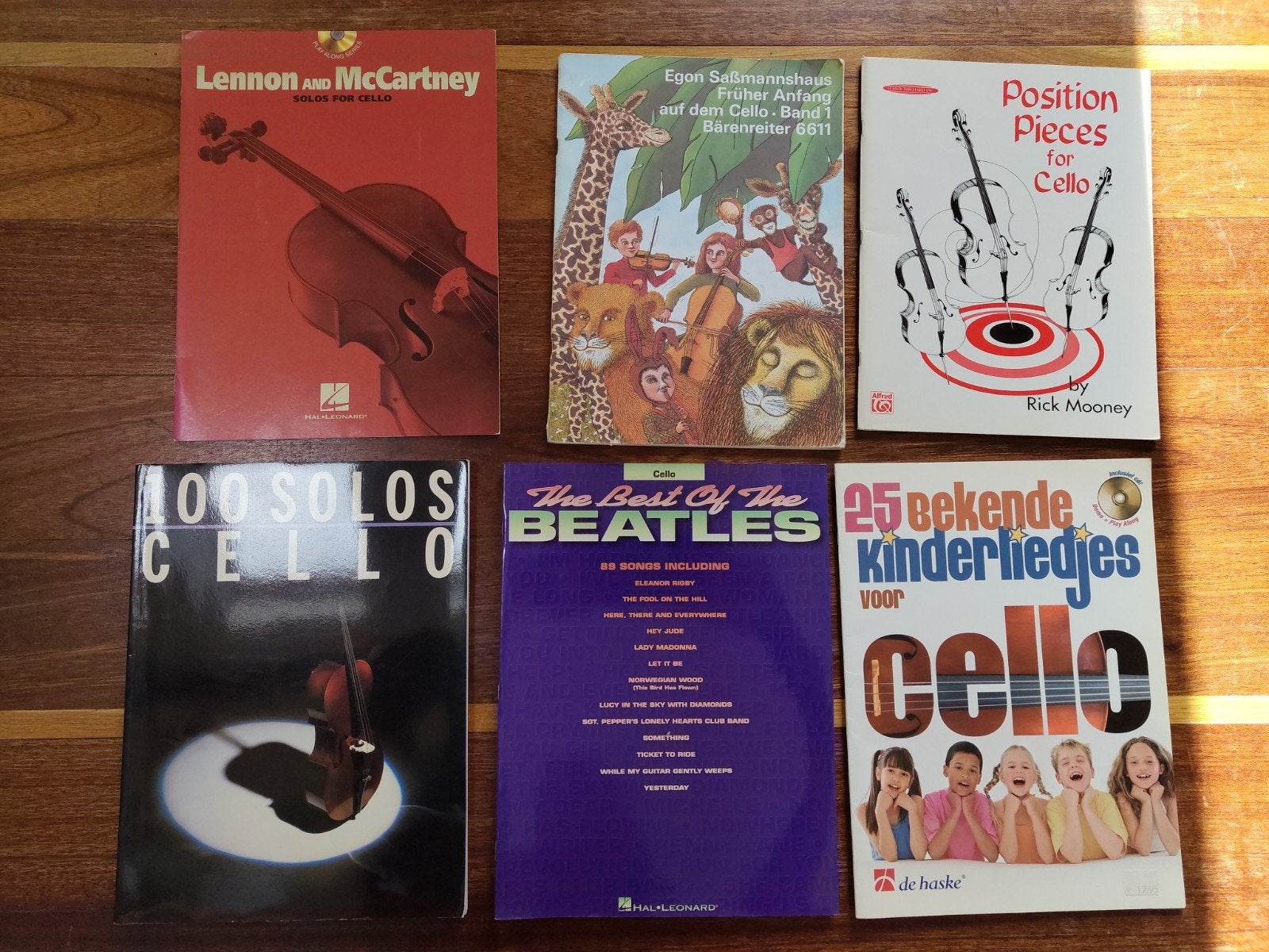 Cello bladmuziek: Beatles, Lennon/McCartney, Kinderliedjes, Gebruikt, Ophalen of Verzenden, Thema, Populair