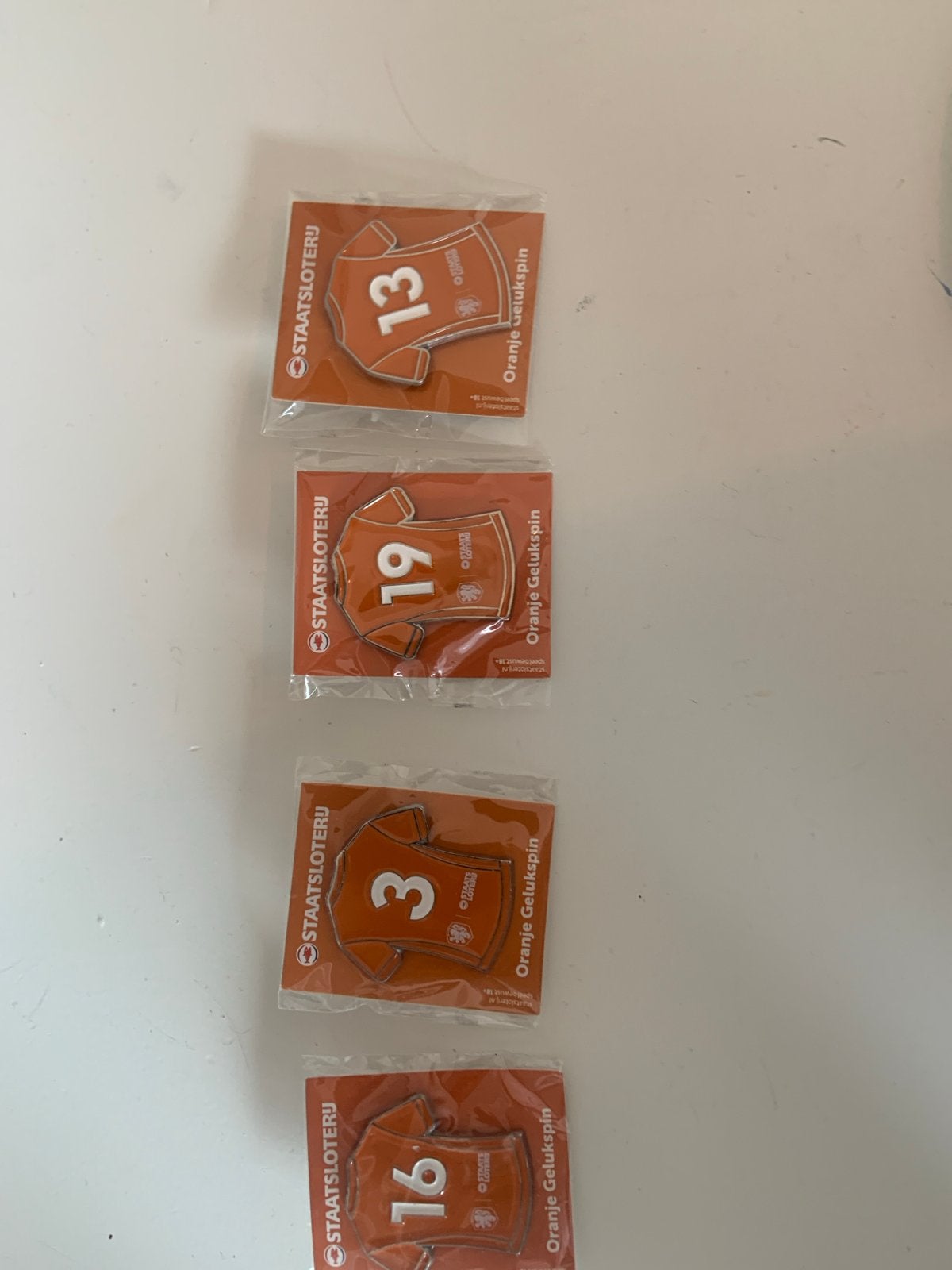 Staatsloterij Oranje Gelukspin - Diverse Nummers, Ophalen of Verzenden, Nieuw