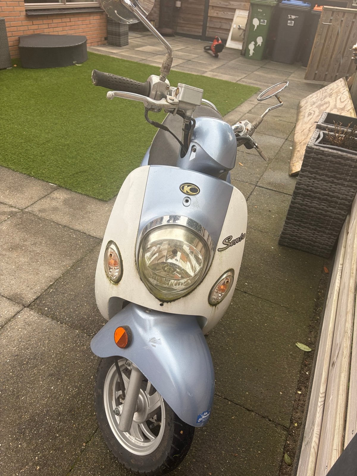 Kymco Sento Scooter - Lichtblauw/Wit, Ophalen of Verzenden, Gebruikt