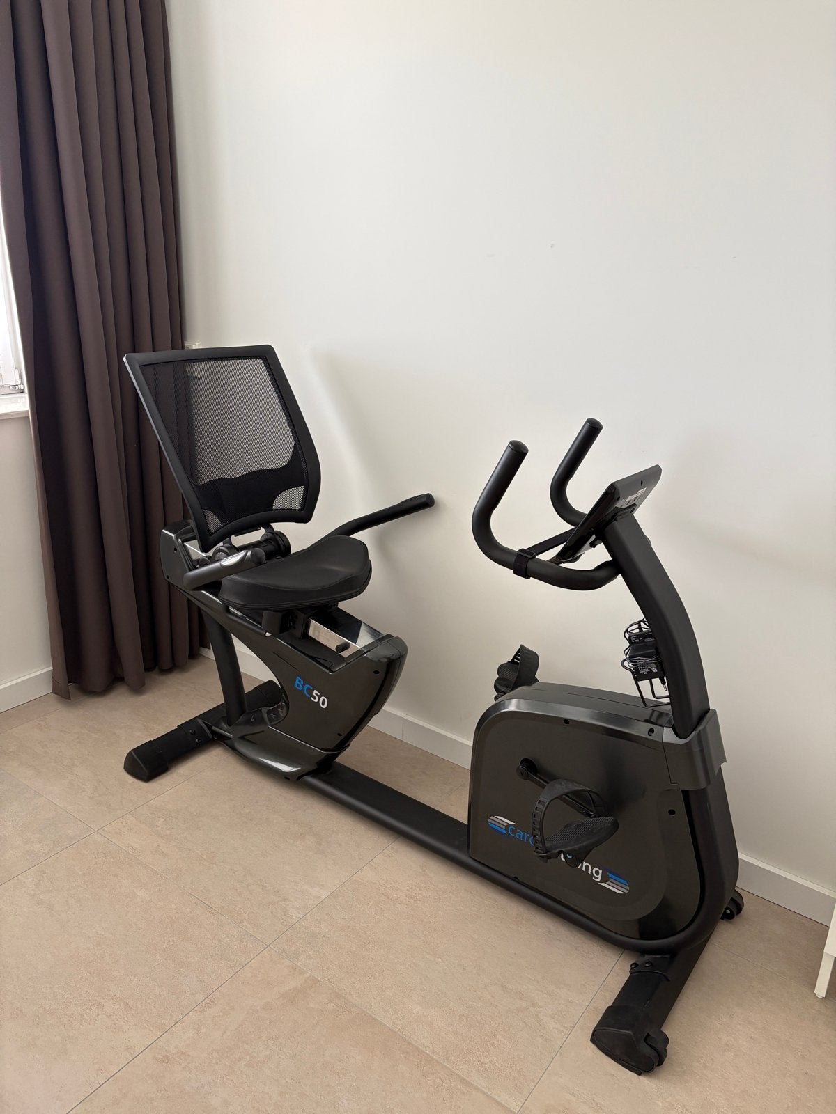 Cardiostrong Ergometer BC50 Recumbent Bike / Hometrainer, Ophalen, Ligfiets, Zo goed als nieuw, Metaal