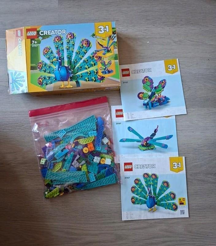 LEGO Creator 3-in-1 Pauw (31157), Verzenden, Gebruikt, Complete set, Lego