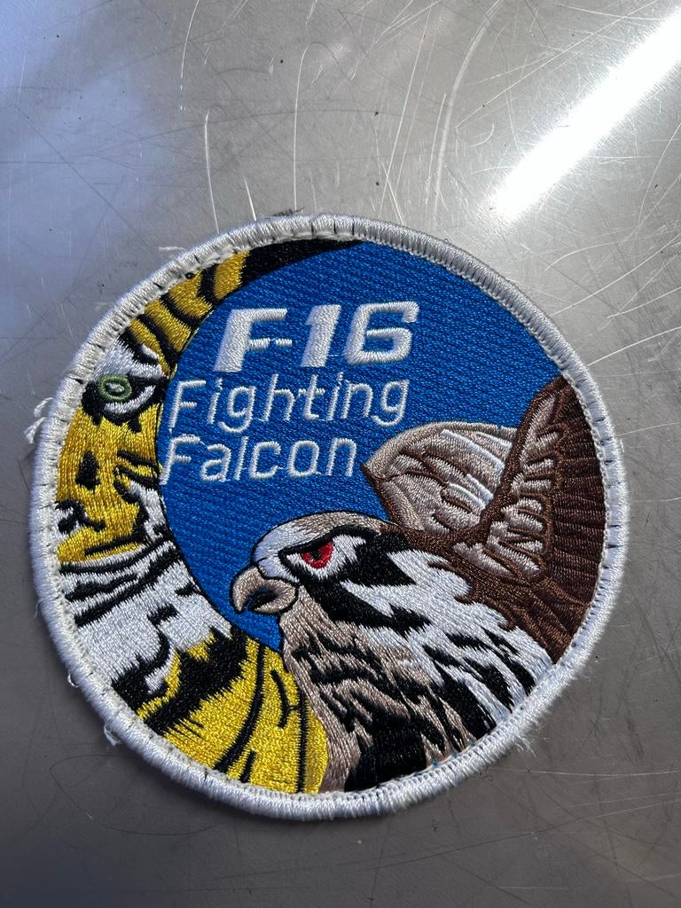 Patch swirl f-16 luchtmacht, Ophalen of Verzenden, Gebruikt, Patch, Badge of Embleem
