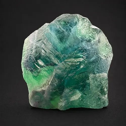 Ruwe fluoriet met groene en blauwe tinten en doorschijnend, Ophalen of Verzenden, Mineraal