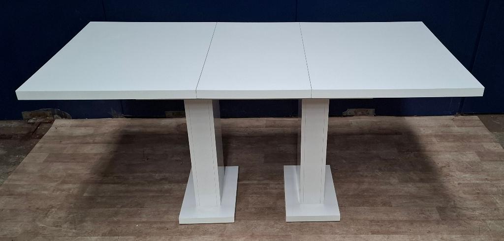 Meubella uitschuifbare eettafel 75,5 x 160 x 80 cm, Ophalen, Gebruikt, 50 tot 100 cm, Vijf personen of meer