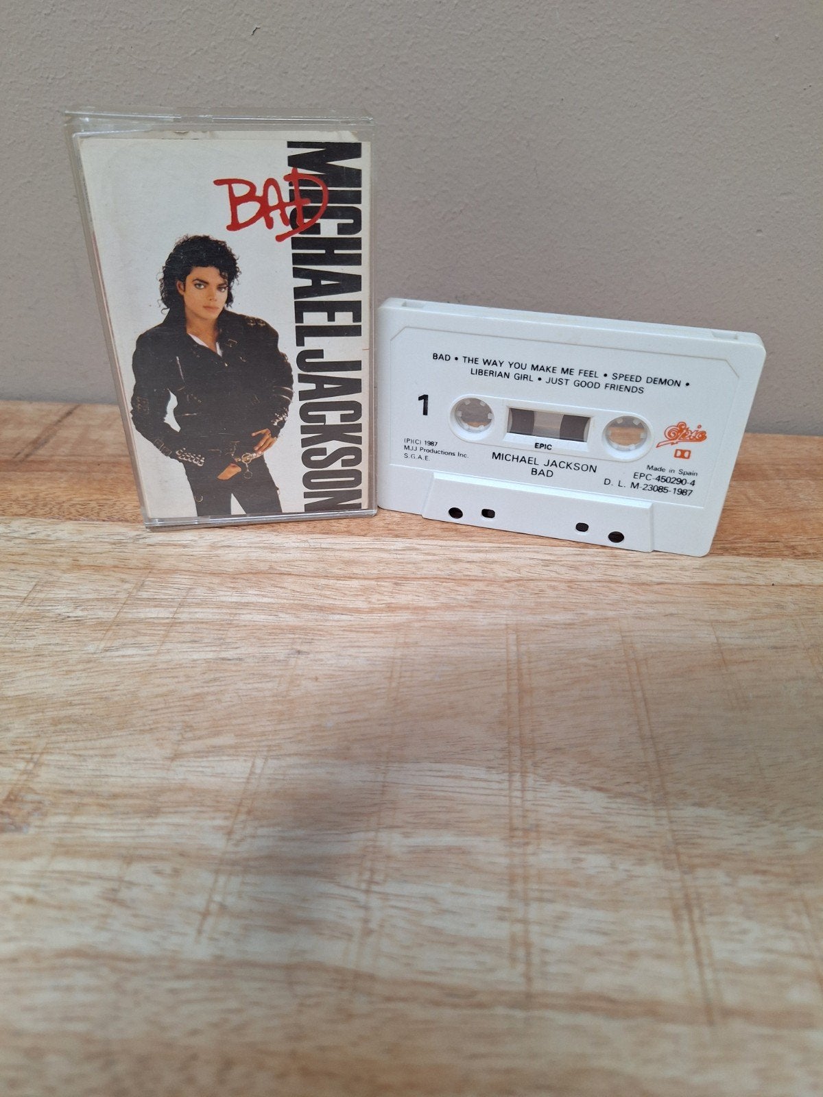 Michael Jackson - Bad Cassette (Origineel CBS), Cd's en Dvd's, Cassettebandjes, 1 bandje, Ophalen of Verzenden, Zo goed als nieuw