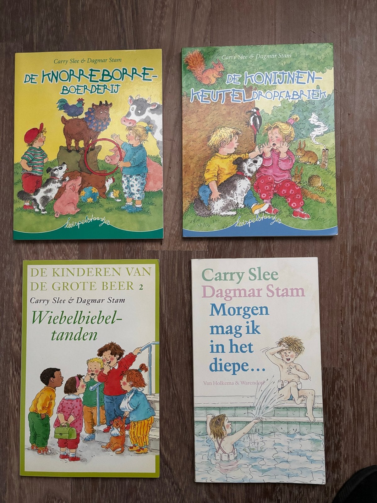 4 kinderboeken van Carry Slee & Dagmar Stam, Ophalen of Verzenden, Zo goed als nieuw, Carry Slee & Dagmar Stam, Fictie algemeen