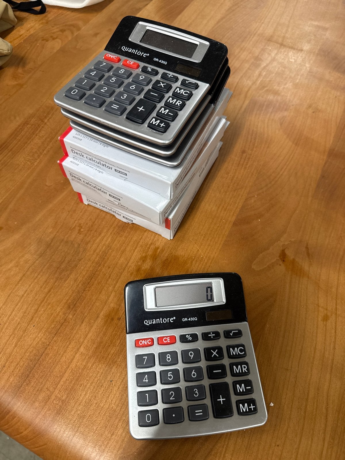Rekenmachines - 8x Quantore Bureaucalculator GR-430Q Nieuw, Ophalen of Verzenden, Nieuw