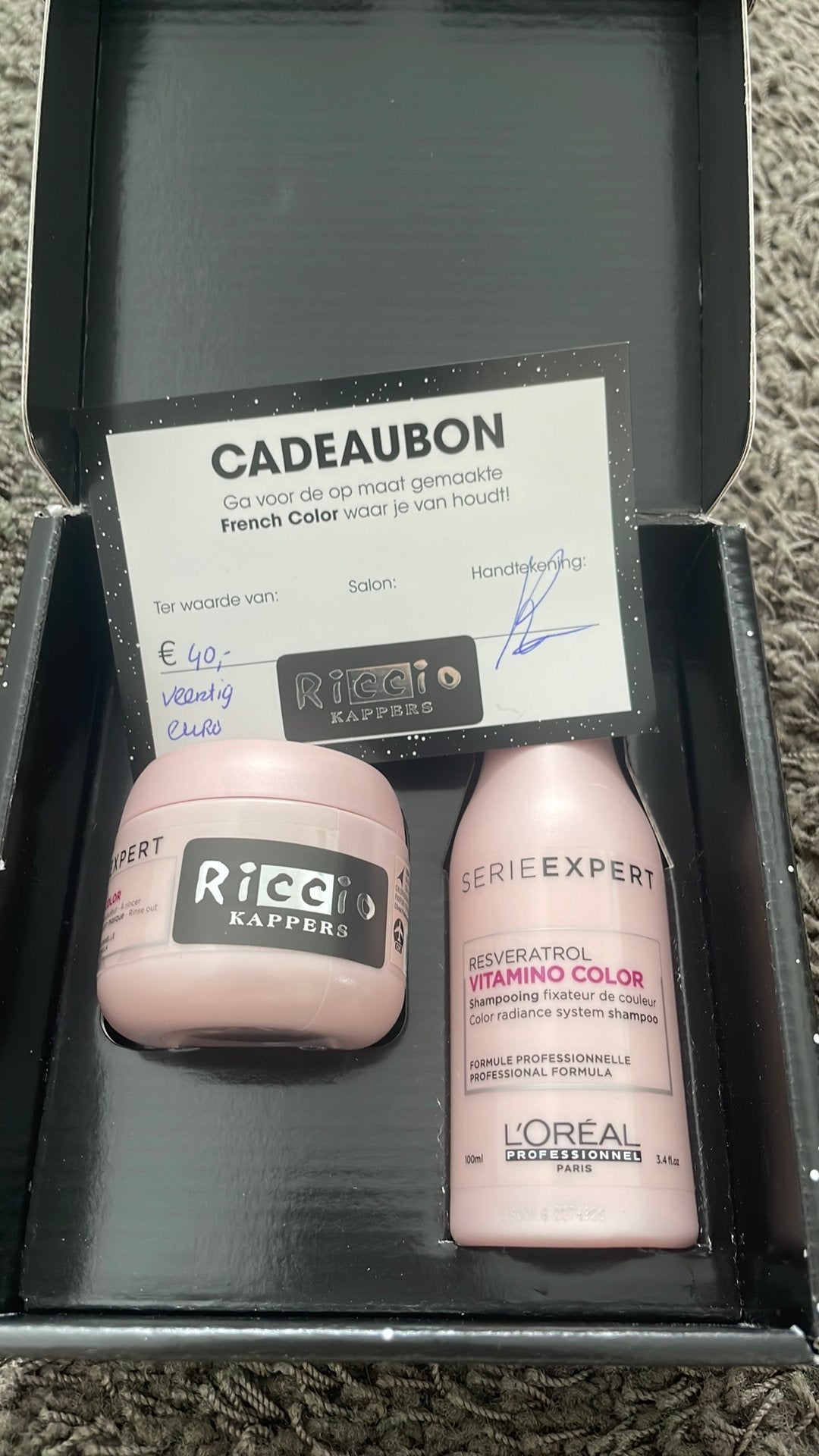 Riccio kappers set incl bon twv €40, Ophalen of Verzenden, Nieuw, Overige typen