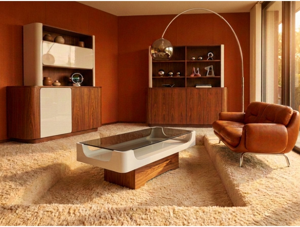 Originele spaceage salontafel met glasplaat, Huis en Inrichting, Tafels | Salontafels, Ophalen, Gebruikt, 100 tot 150 cm, 50 tot 100 cm