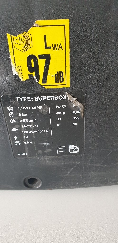 compressor in koffer, Ophalen, Mobiel, Gebruikt, 6 tot 10 bar
