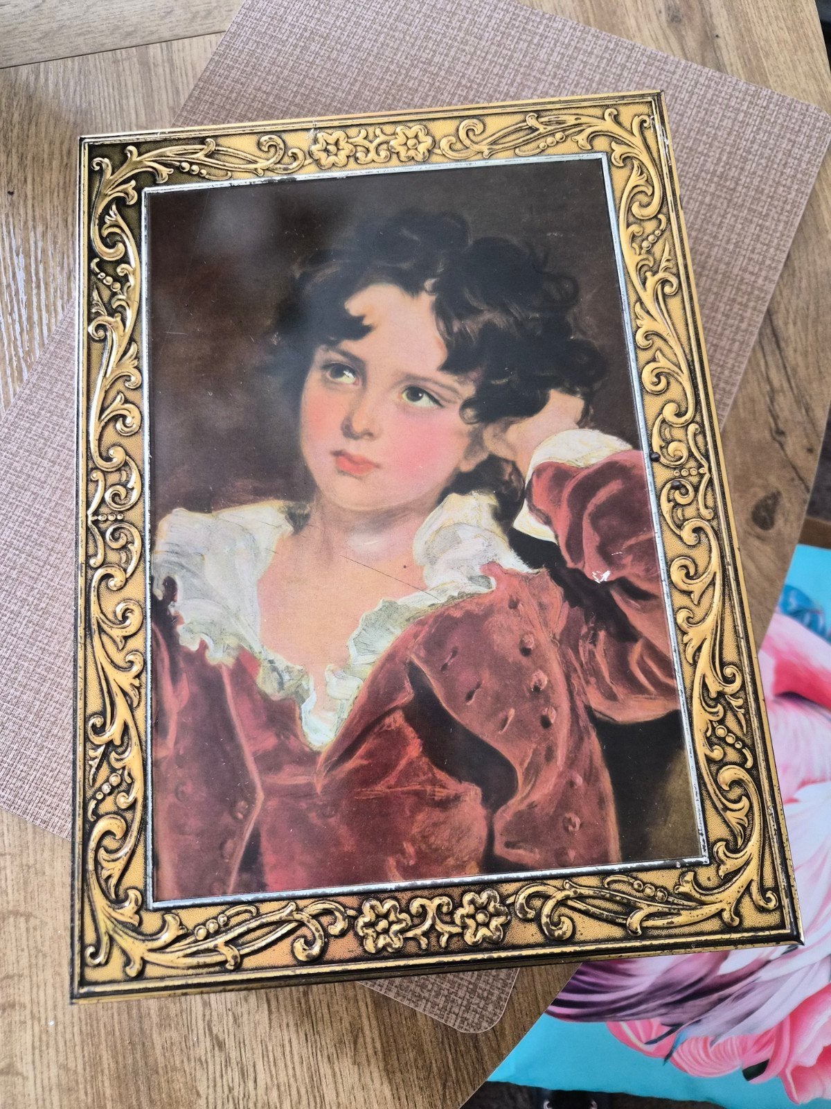 Vintage blik/koektrommel, Ophalen of Verzenden