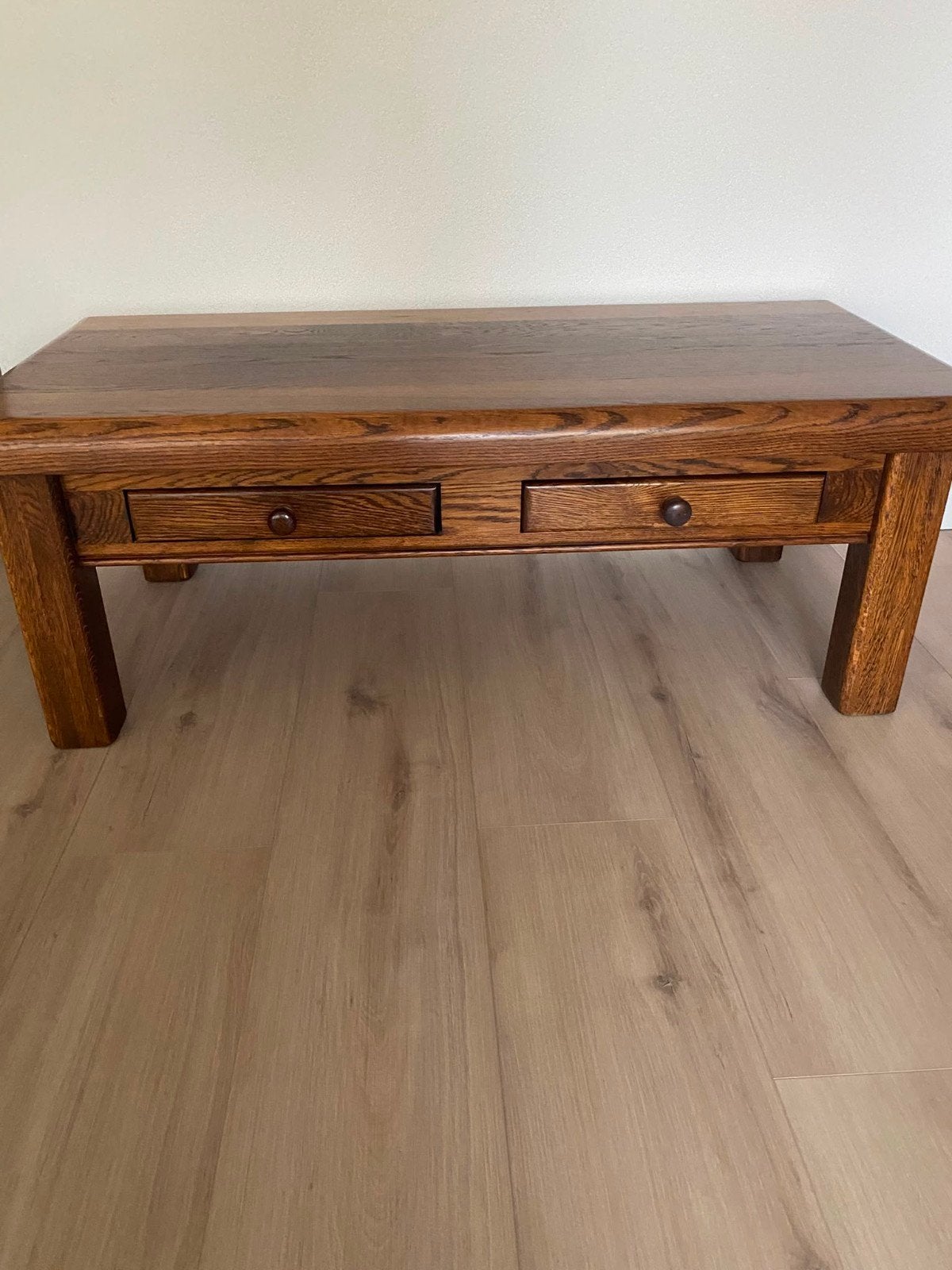 salon tafel 130 x 60 met lades, Ophalen, Rechthoekig, 100 tot 150 cm, 50 tot 100 cm