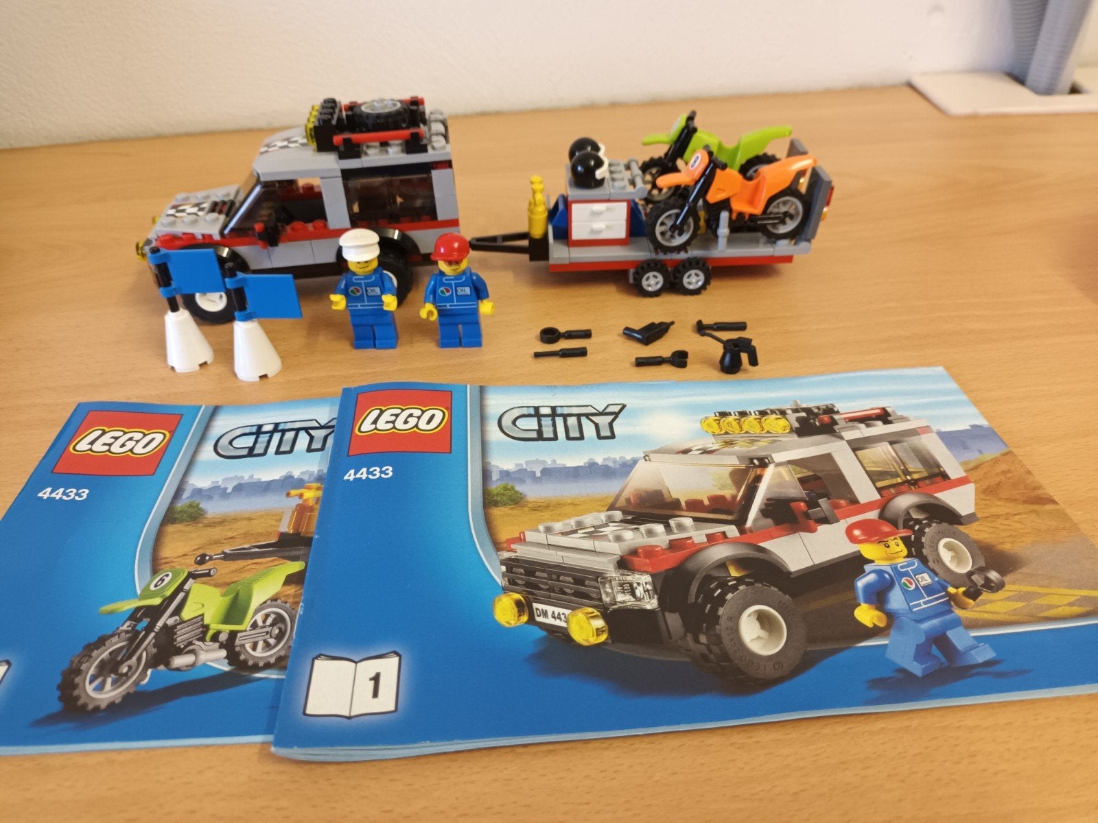 Lego city 4433 crossmotor transport, Ophalen of Verzenden, Zo goed als nieuw