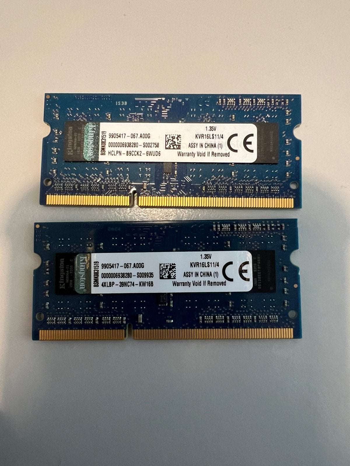 Kingston  ddr3L sodimm 4 gb per module 1600 mhz 8GB totaal, Computers en Software, RAM geheugen, 1600 mhz, DDR3, Ophalen of Verzenden
