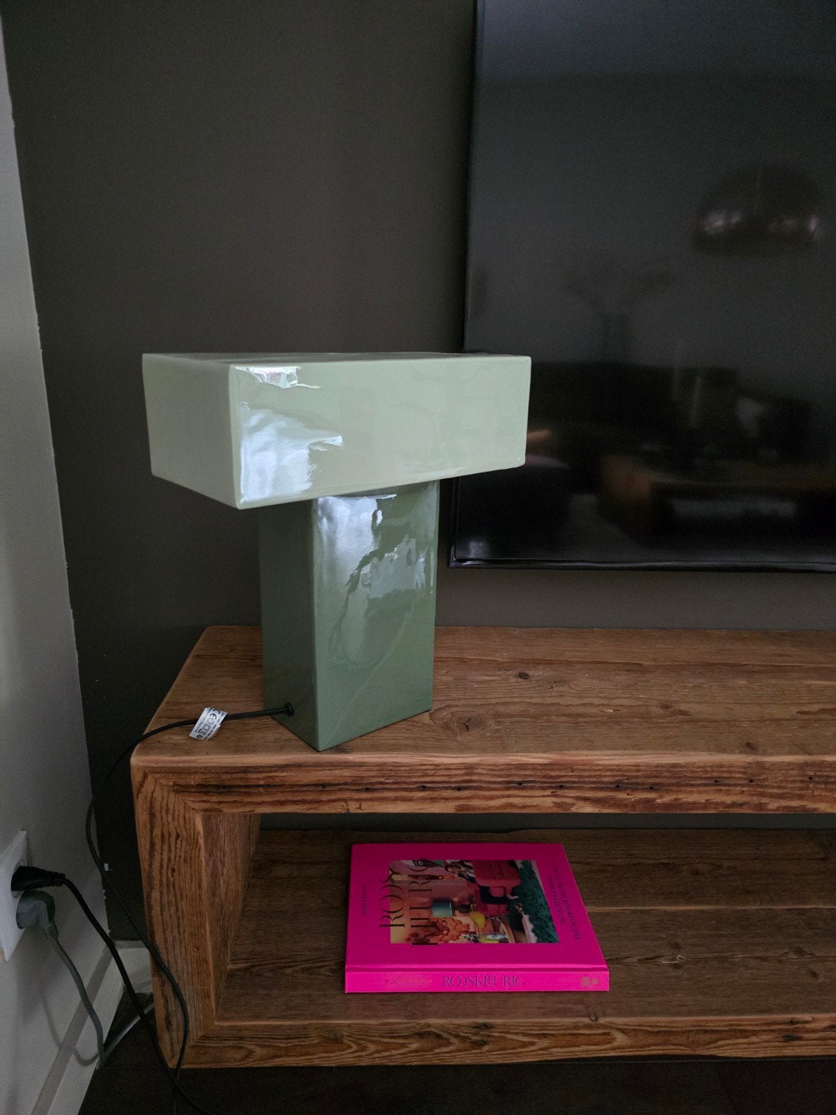 Groene tafellamp van Present Time - Modern design, Overige materialen, Leitmotiv, Overige merken, Groen