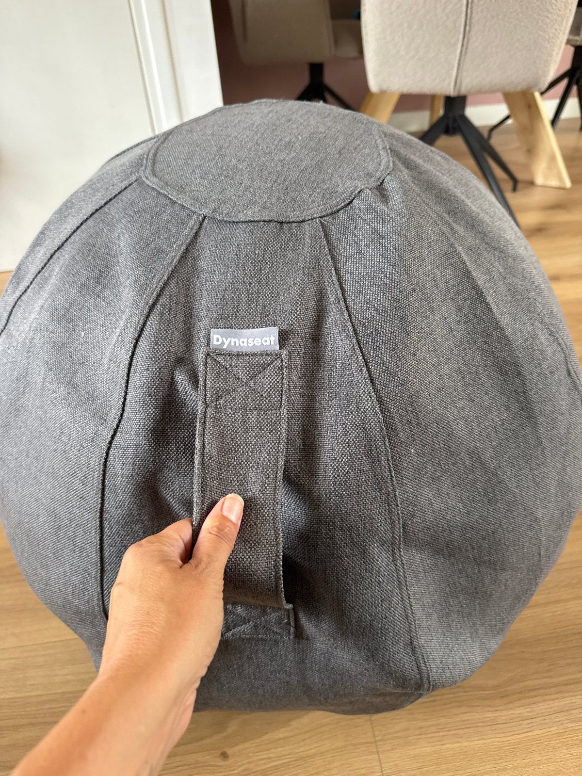 Dynaseat ergonomische zitbal - Grijs, Ophalen, Zo goed als nieuw, Eén, Stof