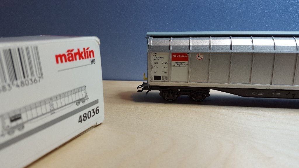 Märklin 48036 H0 Schuifwandwagen van de NS Cargo, Wisselstroom, Wagon, Ophalen of Verzenden, Märklin
