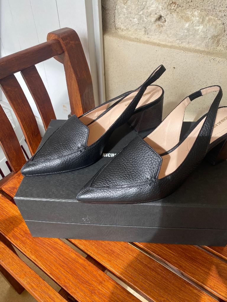 Nicolas Kirkwood slingbacks 40, Nicolas kirkwood, Verzenden, Zwart, Sandalen of Muiltjes