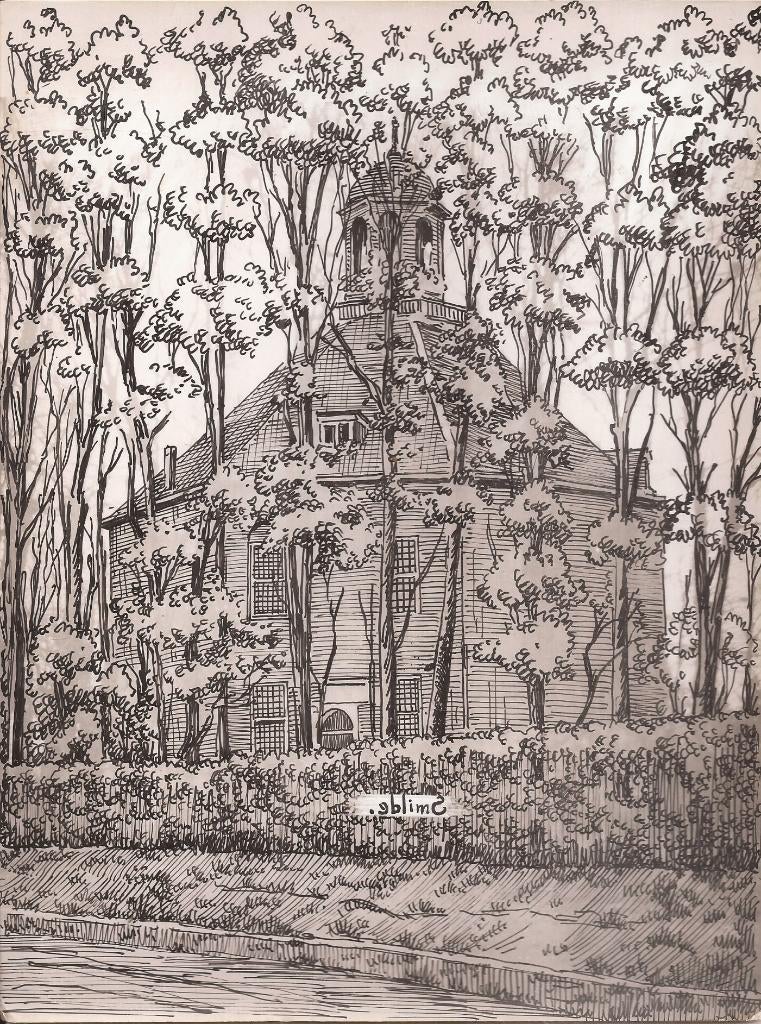 Smilde Nederlands Hervormde Kerk 1948 Tekening Sievers, Ophalen of Verzenden
