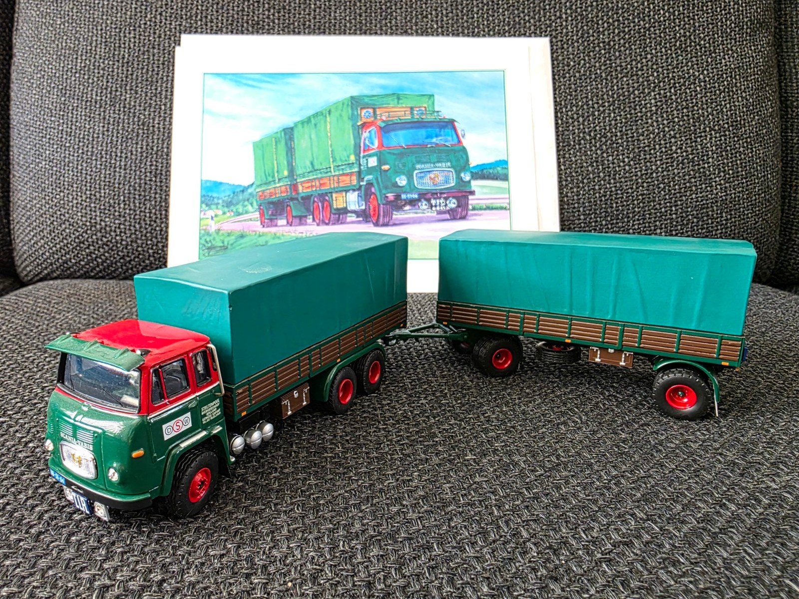 Scania vabis Steltenpool met unieke poster  Tekno, Hobby en Vrije tijd, Modelauto's | 1:50, Ophalen of Verzenden, Nieuw, Bus of Vrachtwagen