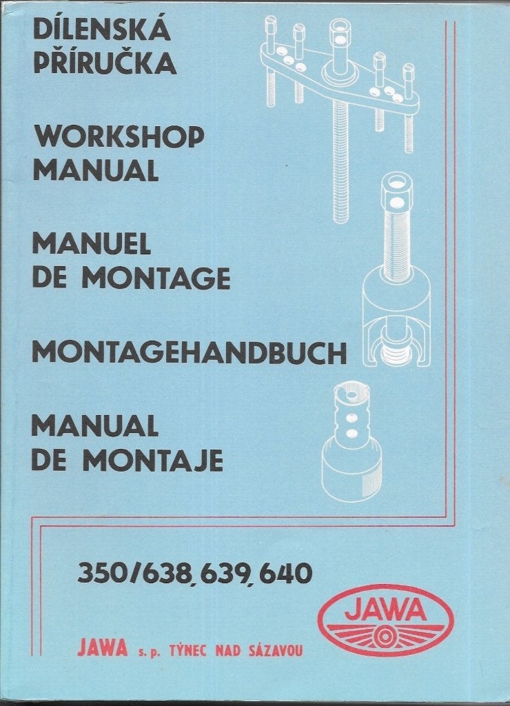 Jawa 350 /638 639 640 Workshop manual (6208z), Motoren, Verzenden, Overige merken