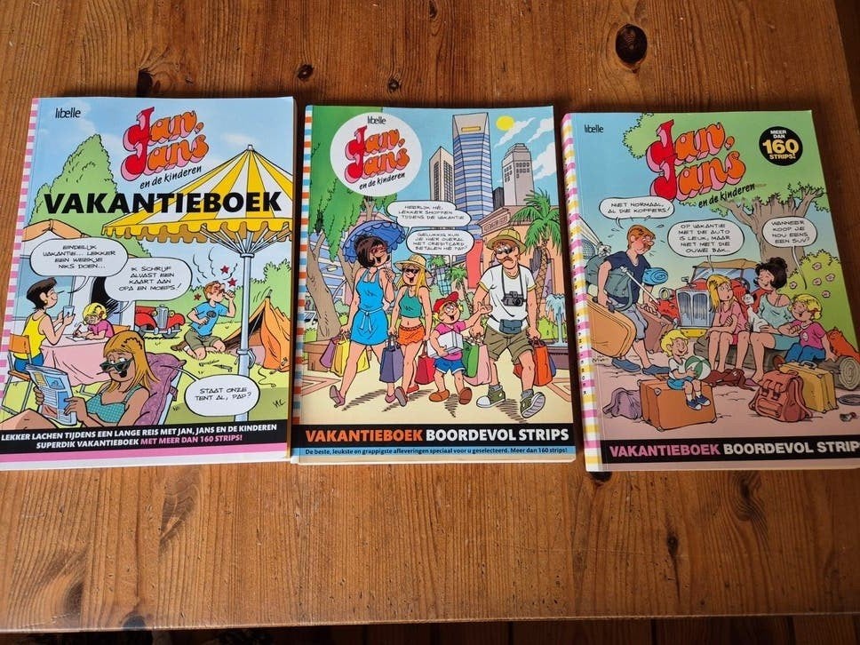 Jan, Jans en de Kinderen Vakantieboeken (3 stuks), Meerdere stripboeken, Ophalen of Verzenden, Zo goed als nieuw