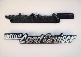 Gevraagd! Landcruiser BJ/FJ spatbord embleem (oud model], Ophalen of Verzenden, Gebruikt, Spatbord