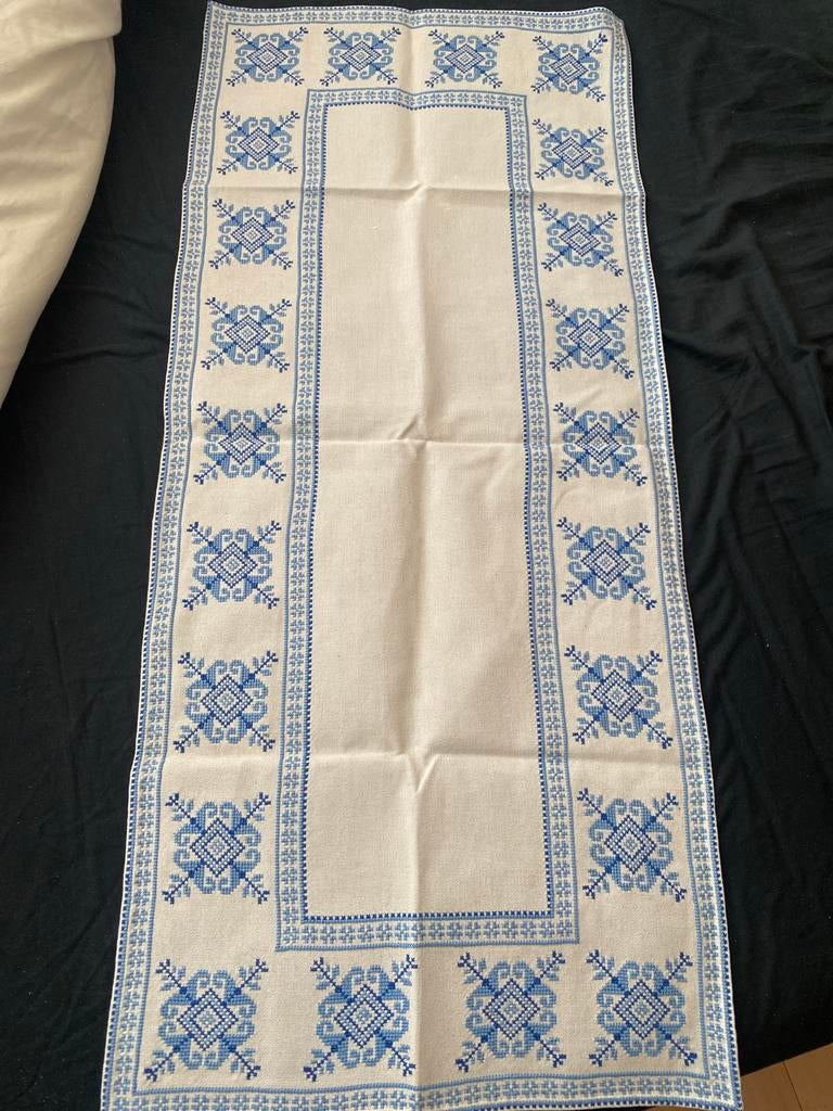 Grieks Souvenir Tafelkleedje - Geborduurd 39x89 cm, Ophalen of Verzenden, Nieuw, Rechthoek, Binnen