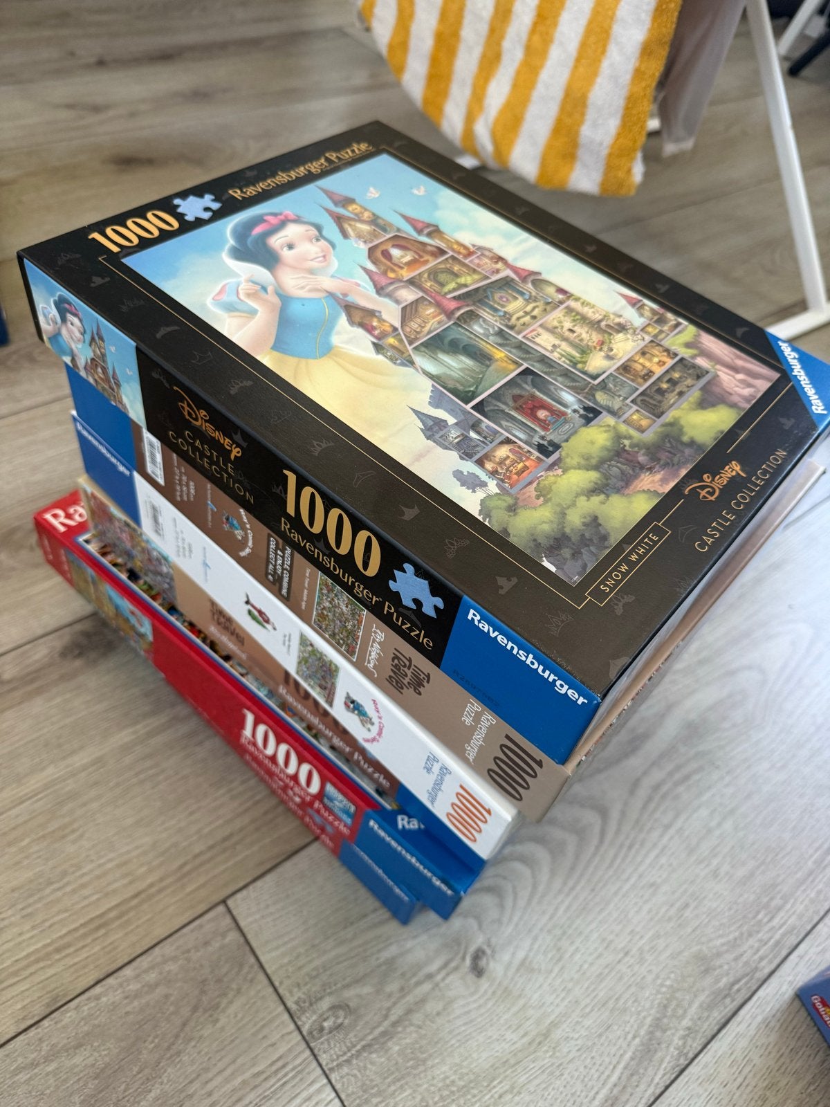 6 Ravensburger puzzels (1000 stukjes) - Zo goed als nieuw, Ophalen, 500 t/m 1500 stukjes, Zo goed als nieuw, Legpuzzel