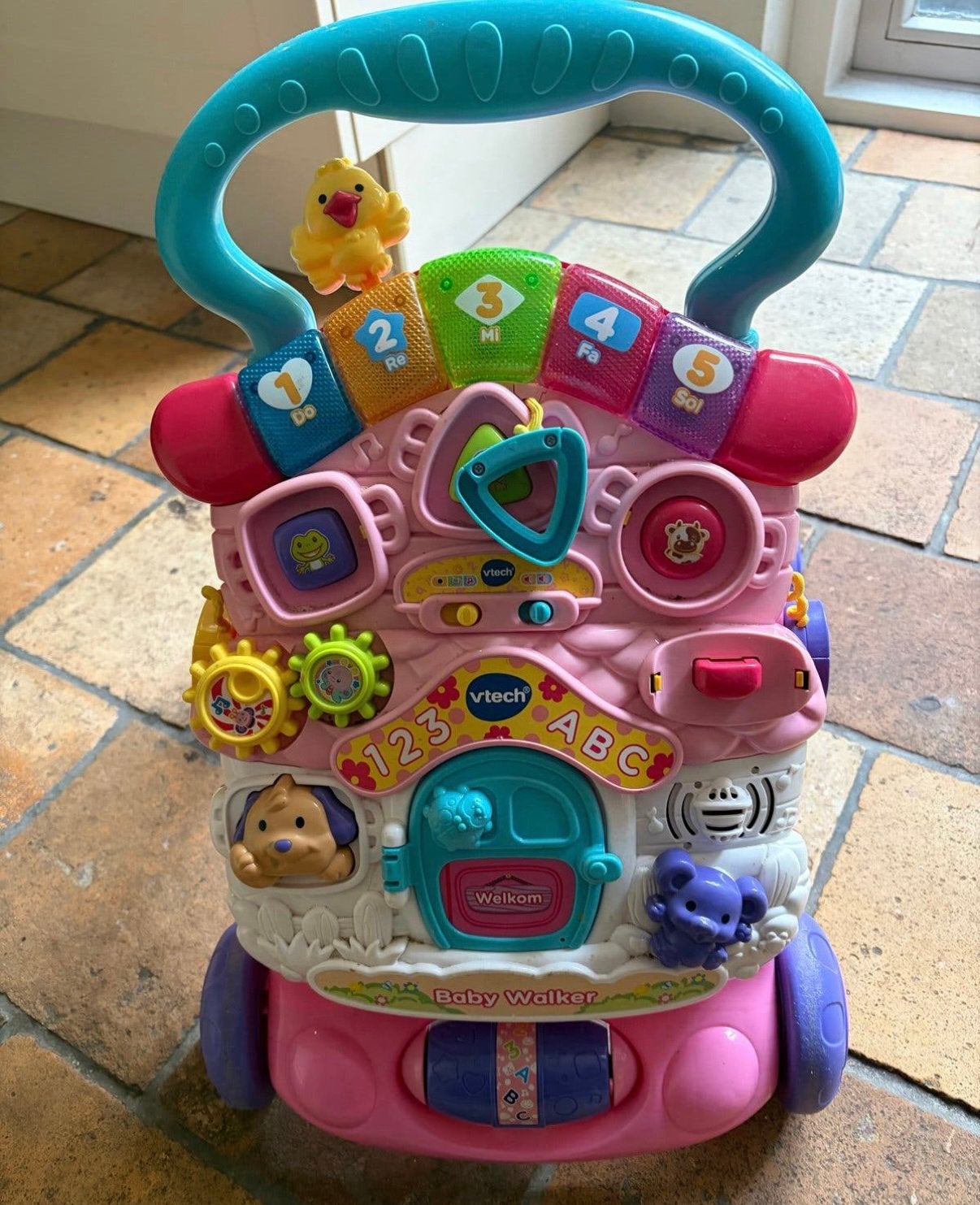 V tech loopwagen!, Kinderen en Baby's, Ophalen of Verzenden, Gebruikt