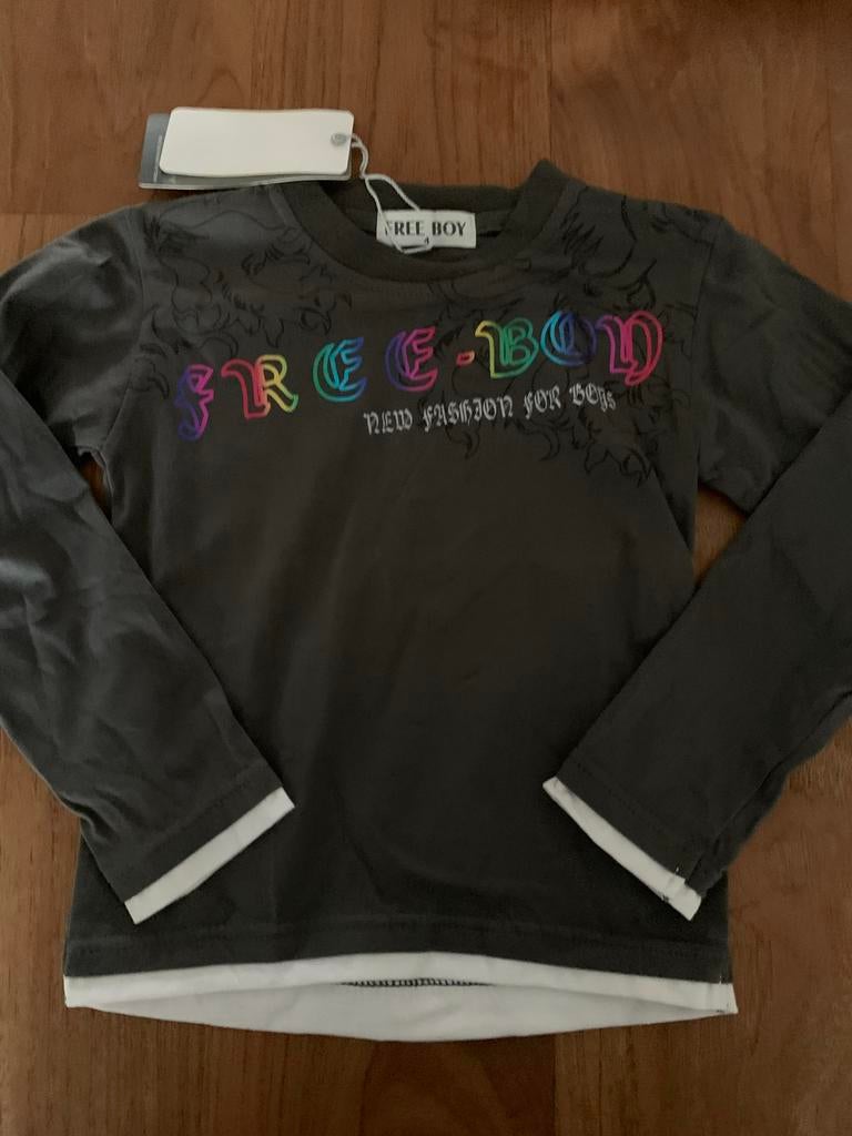 Free Boy shirt lange mouw maat 4 104, Ophalen of Verzenden, Nieuw, Jongen, Shirt of Longsleeve