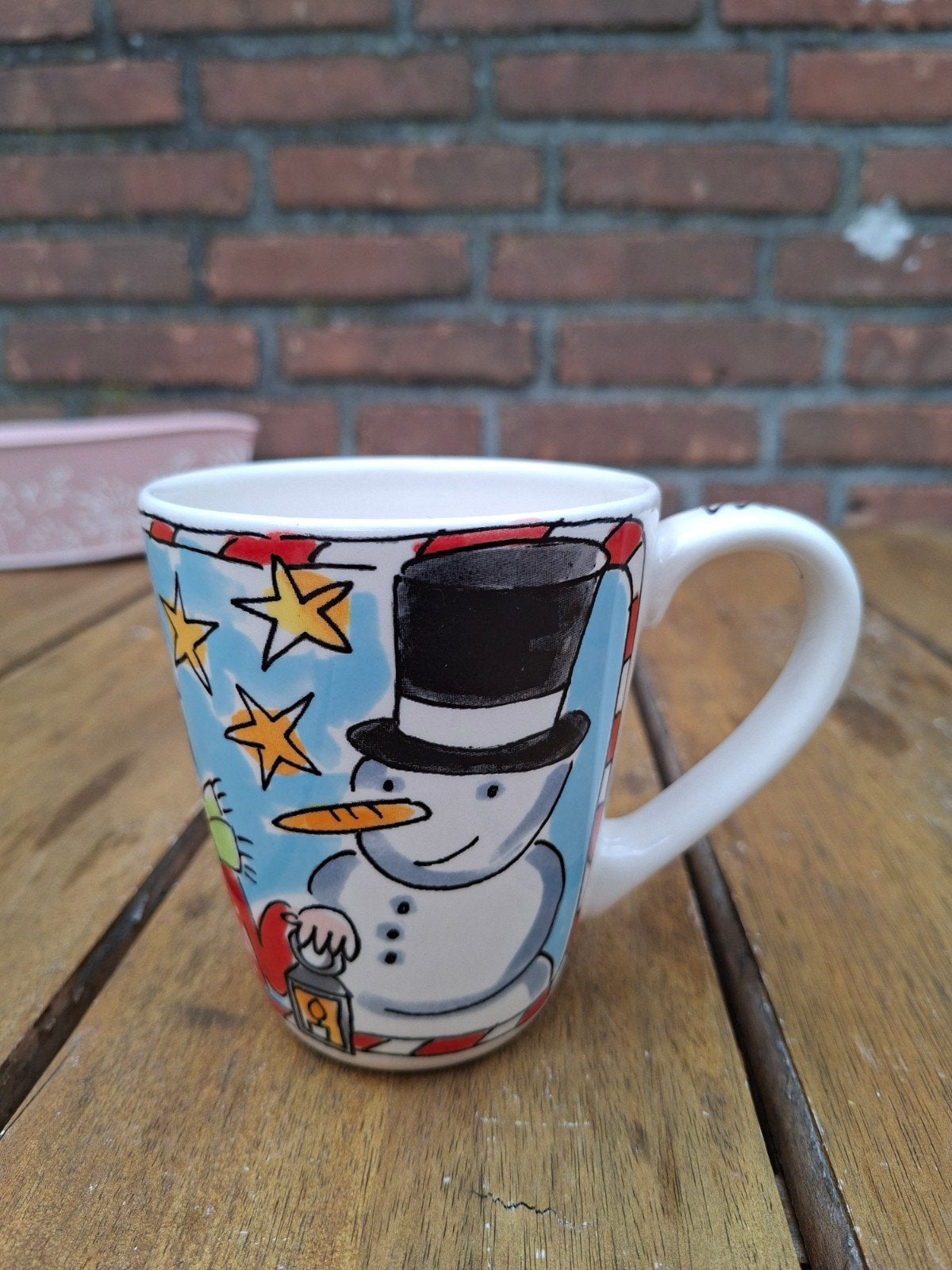 Blond Amsterdam kerst mok, Zo goed als nieuw, Aardewerk, Blond Amsterdam, Mok