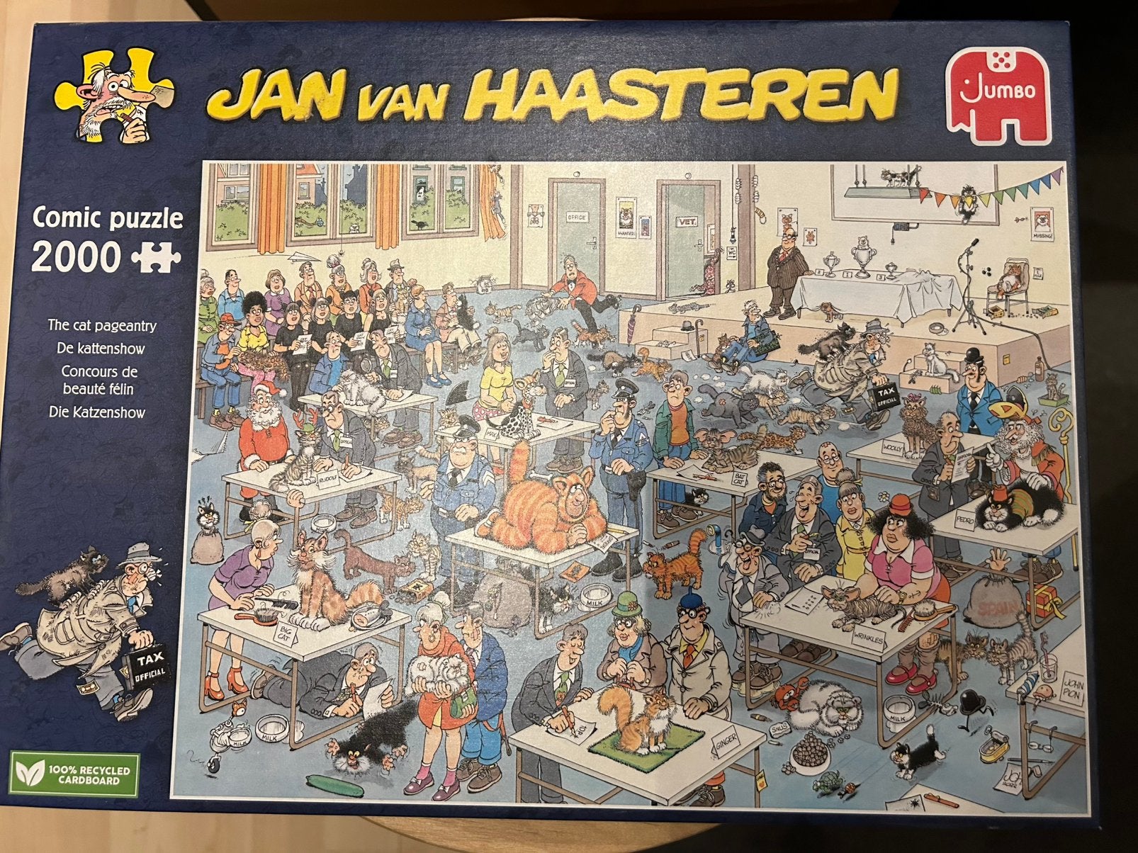 Jan van Haasteren puzzel De Kattenshow, Ophalen, Meer dan 1500 stukjes, Gebruikt, Legpuzzel