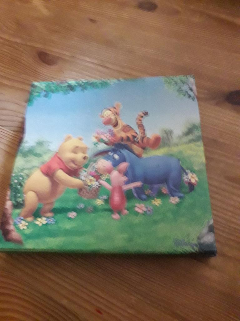 Nieuwe Winnie the poeh schilderij 20x20, Ophalen of Verzenden, Nieuw, Wanddecoratie