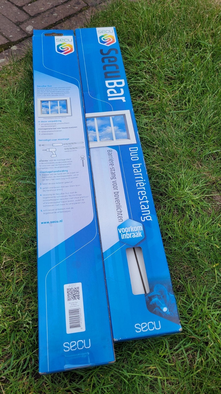 Nieuwe SecuBar Duo barrièrestang voor bovenlichten (2 stuks), Ophalen of Verzenden